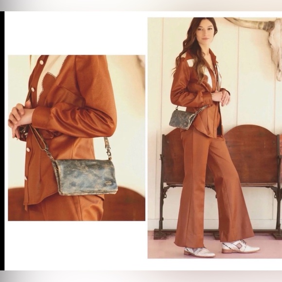 NWT Bed Stu Leather Cadence Wallet Wristlet Crossbody Bag Black Lux MSRP $175 - Picture 14 of 14